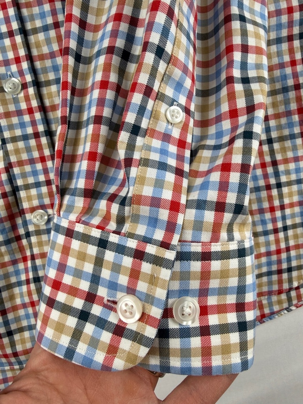 Duluth Trading Co. Men’s XL Button Down Plaid Shirt 100% Cotton Like New - Picture 5 of 8